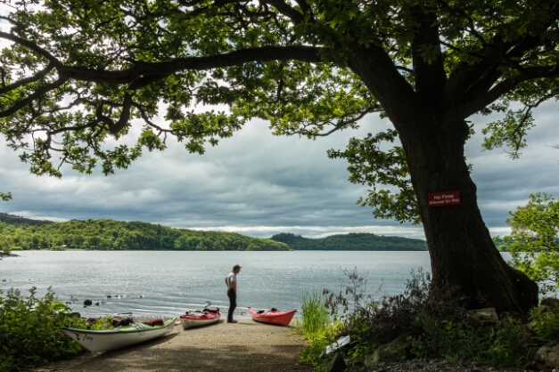 Paddeln auf dem Loch Lomond https://de.wikipedia.org/wiki/Loch_Lomond