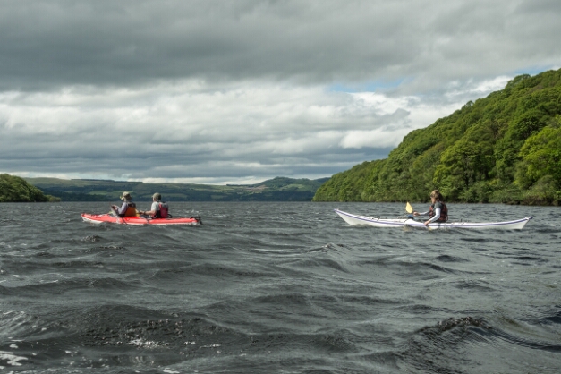 Paddeln auf dem Loch Lomond https://de.wikipedia.org/wiki/Loch_Lomond