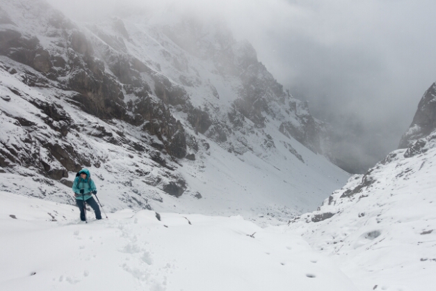 Abstieg im Edelgrießkar (2600m)