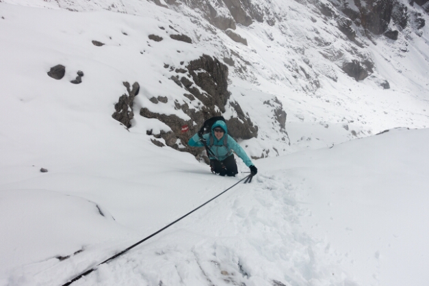 Abstieg im Edelgrießkar (2600m)