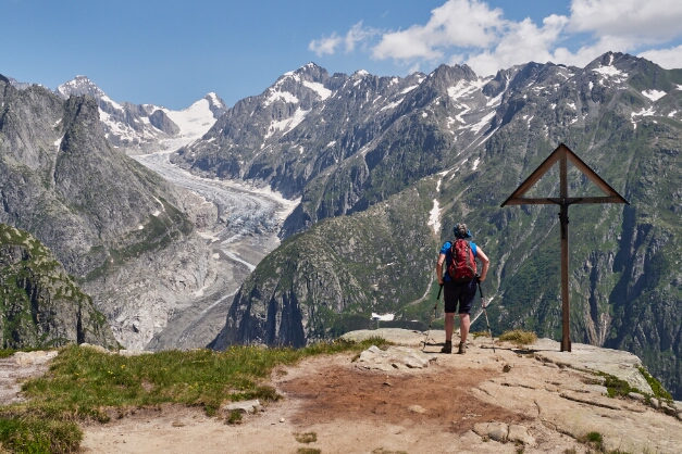 Blick zum Fieschergletschter