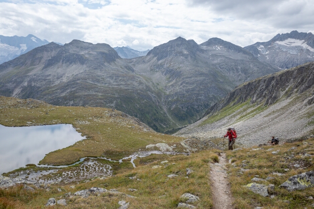 Rainbachsee auf dem Weg zur Rainbachscharte