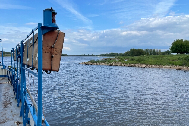 Über die Elbe bei Bleckede