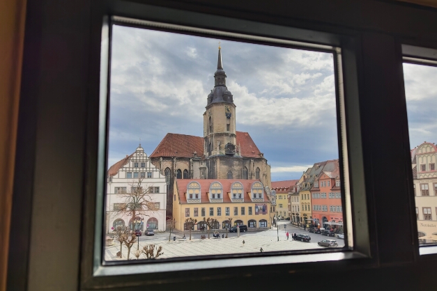 aus dem Hotelzimmer in Naumburg