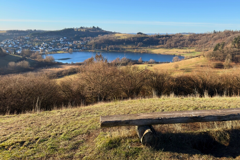 Blick auf das Schalkenmehrener Maar
